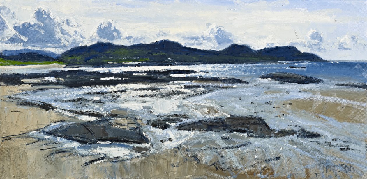 Marée basse, Portuairk, 2010 (huile sur toile) - Charles Simpson