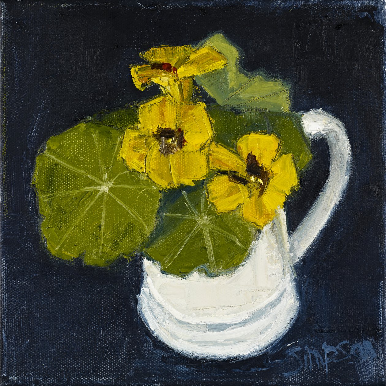 Capucines de Marie, 2010 (huile sur toile) - Charles Simpson