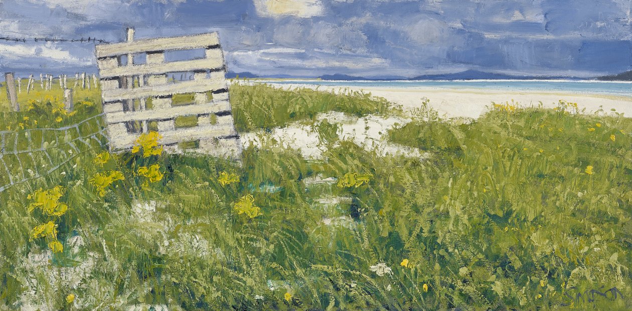 North Uist Grasses, 2013 (huile sur toile) - Charles Simpson