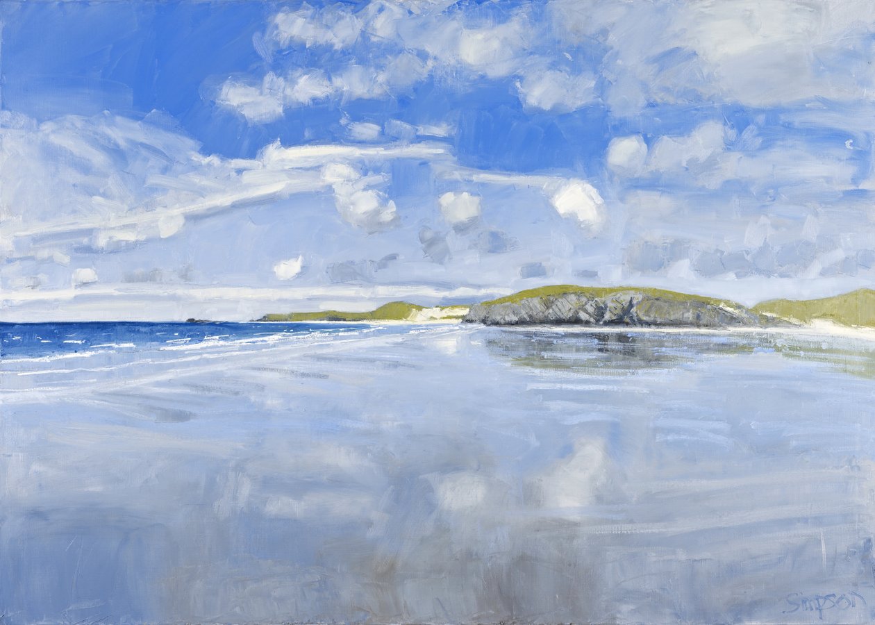 Nord-ouest (Balnakeil), 2011 (huile sur toile) - Charles Simpson