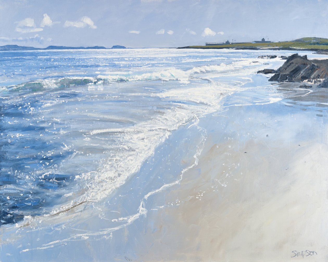 Sud, abbaye de Iona, 2013 (huile sur toile) - Charles Simpson