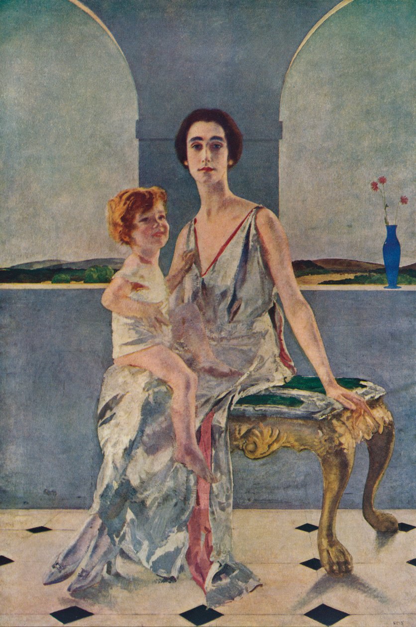 La comtesse de Rocksavage et son fils, 1922 1935 - Charles Sims