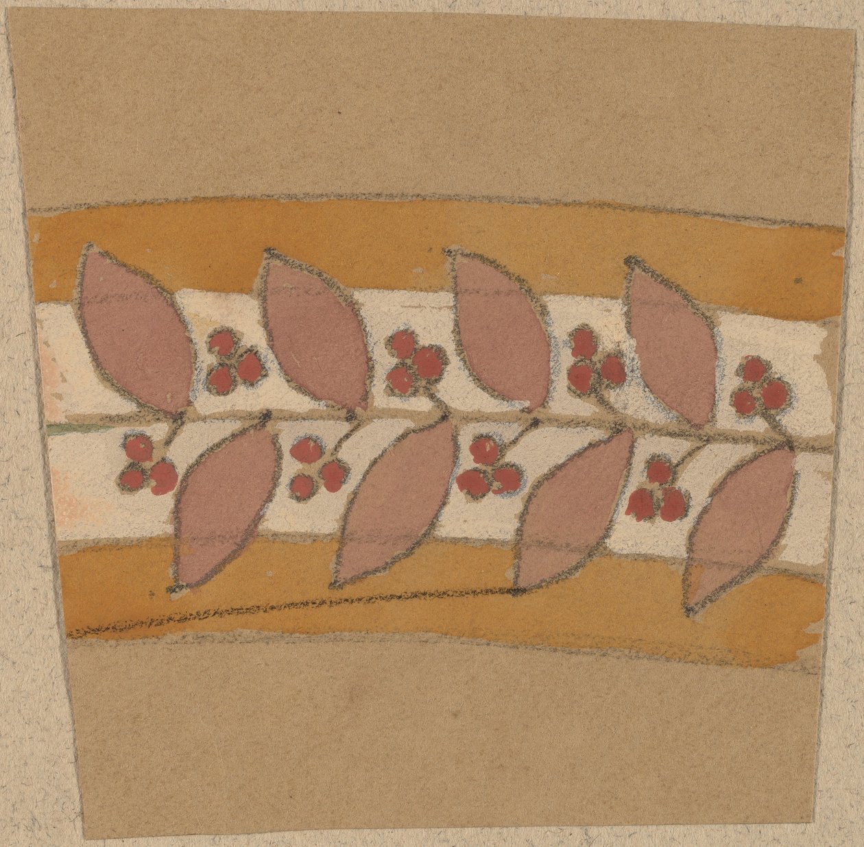 Étude pour un dessin de bordure - Charles Sprague Pearce