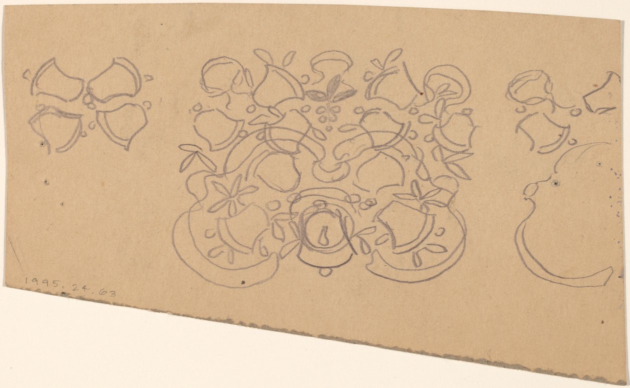 Étude pour un dessin de bordure [verso] - Charles Sprague Pearce