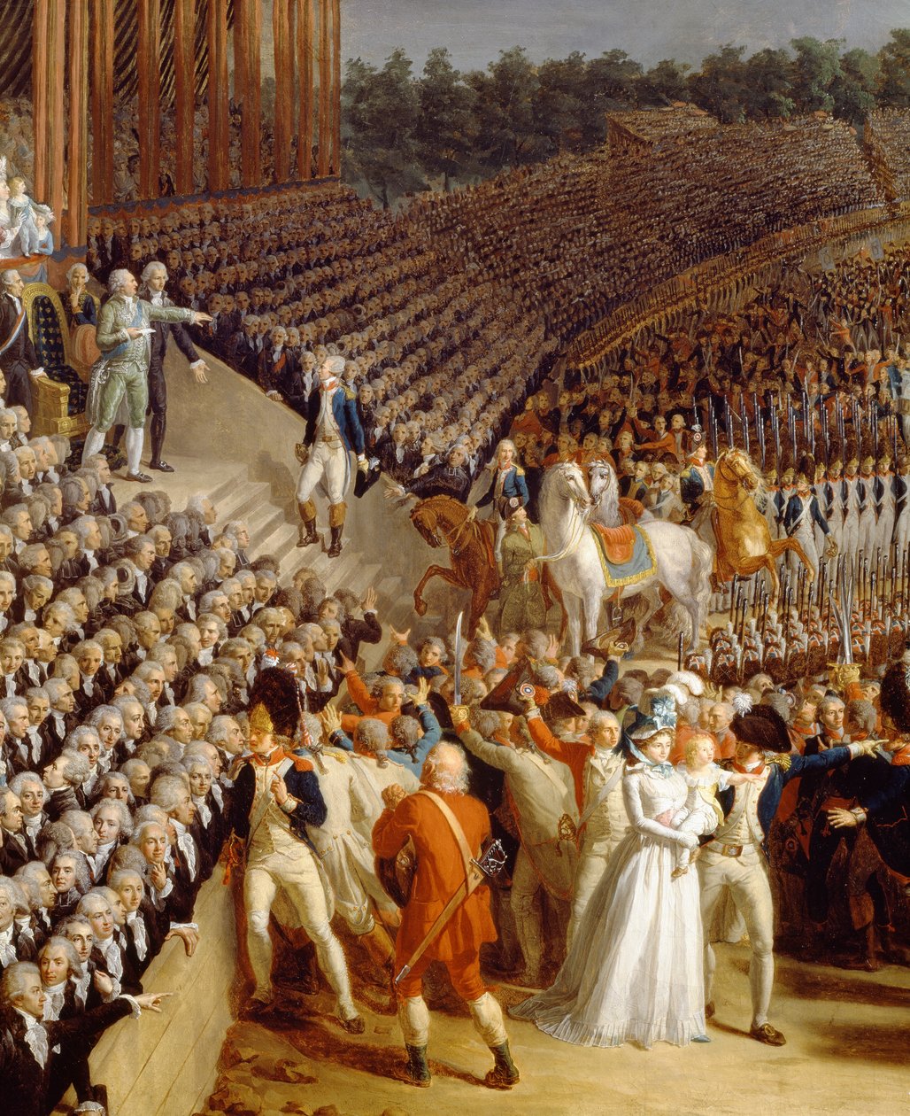 La Fête de la Fédération, Champs de Mars, Paris (détail) - Charles Thevenin