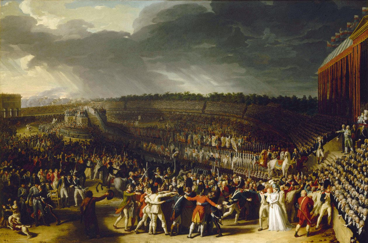La Fête de la Fédération au Champ de Mars le 14 juillet 1790, 1792 - Charles Thevenin