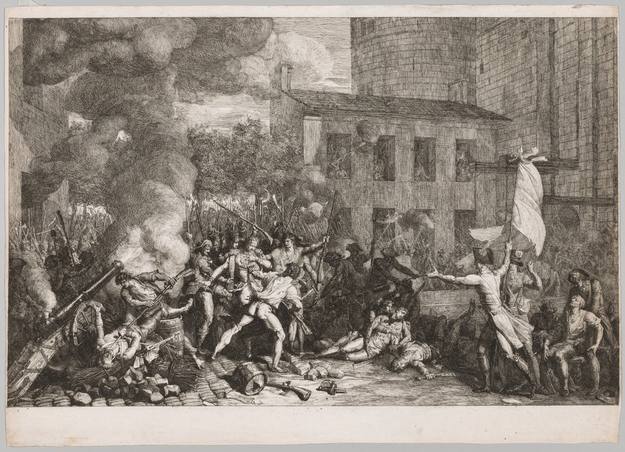 La Prise de la Bastille, 14 juillet 1789, 1790 - Charles Thevenin