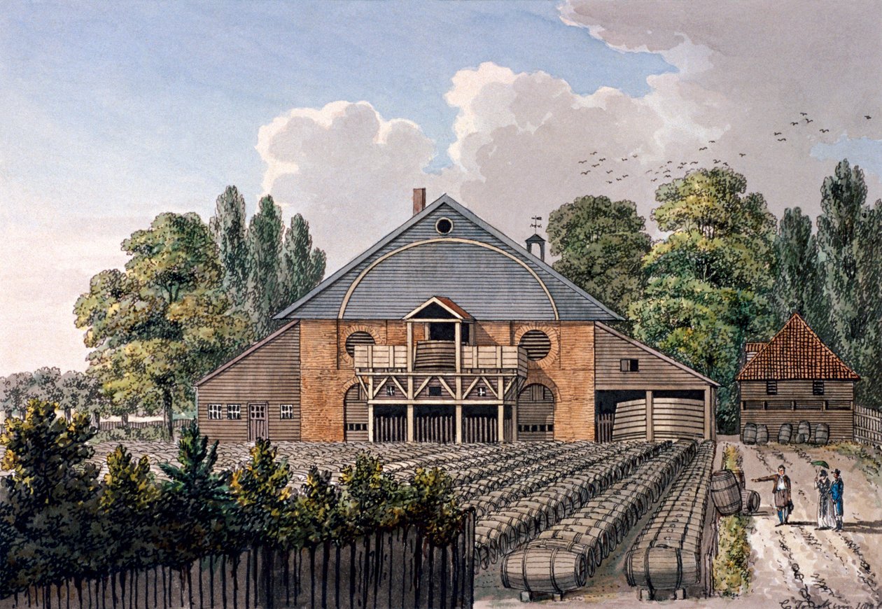 Les jardins de Cuper, Lambeth, Londres, 1801 - Charles Tomkins