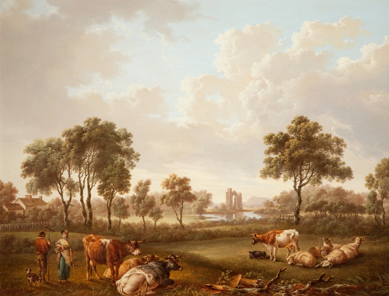 Paysage avec figures, 1812 - Charles Towne