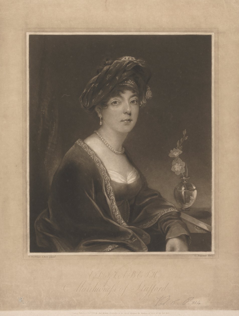 Elizabeth, marquise de Stafford - Charles Turner