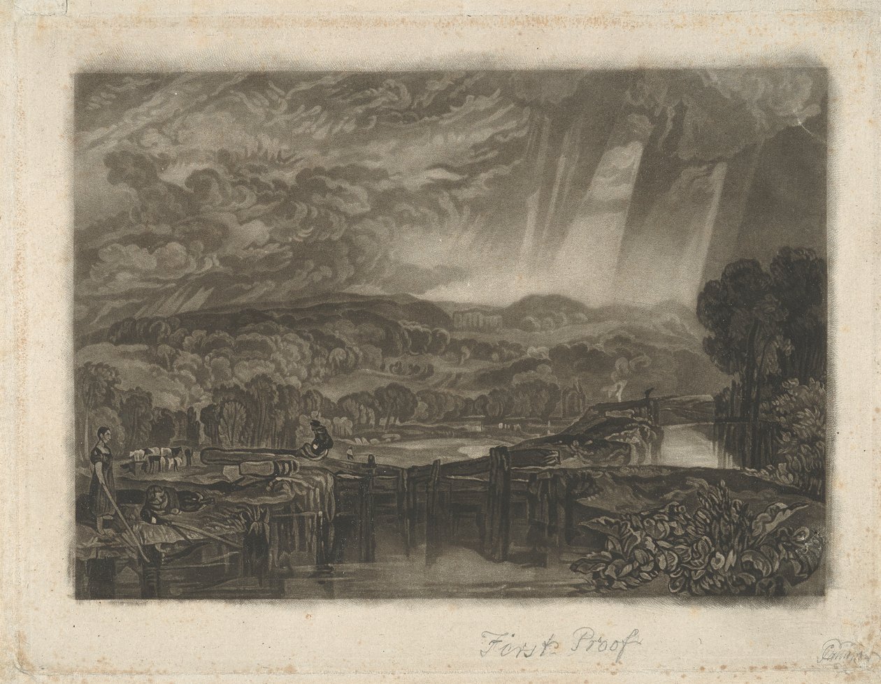 More Park, près de Watford, sur la rivière Colne - Charles Turner