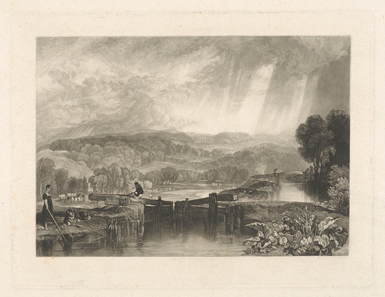 More Park, près de Watford, sur la Rivière Colne - Charles Turner