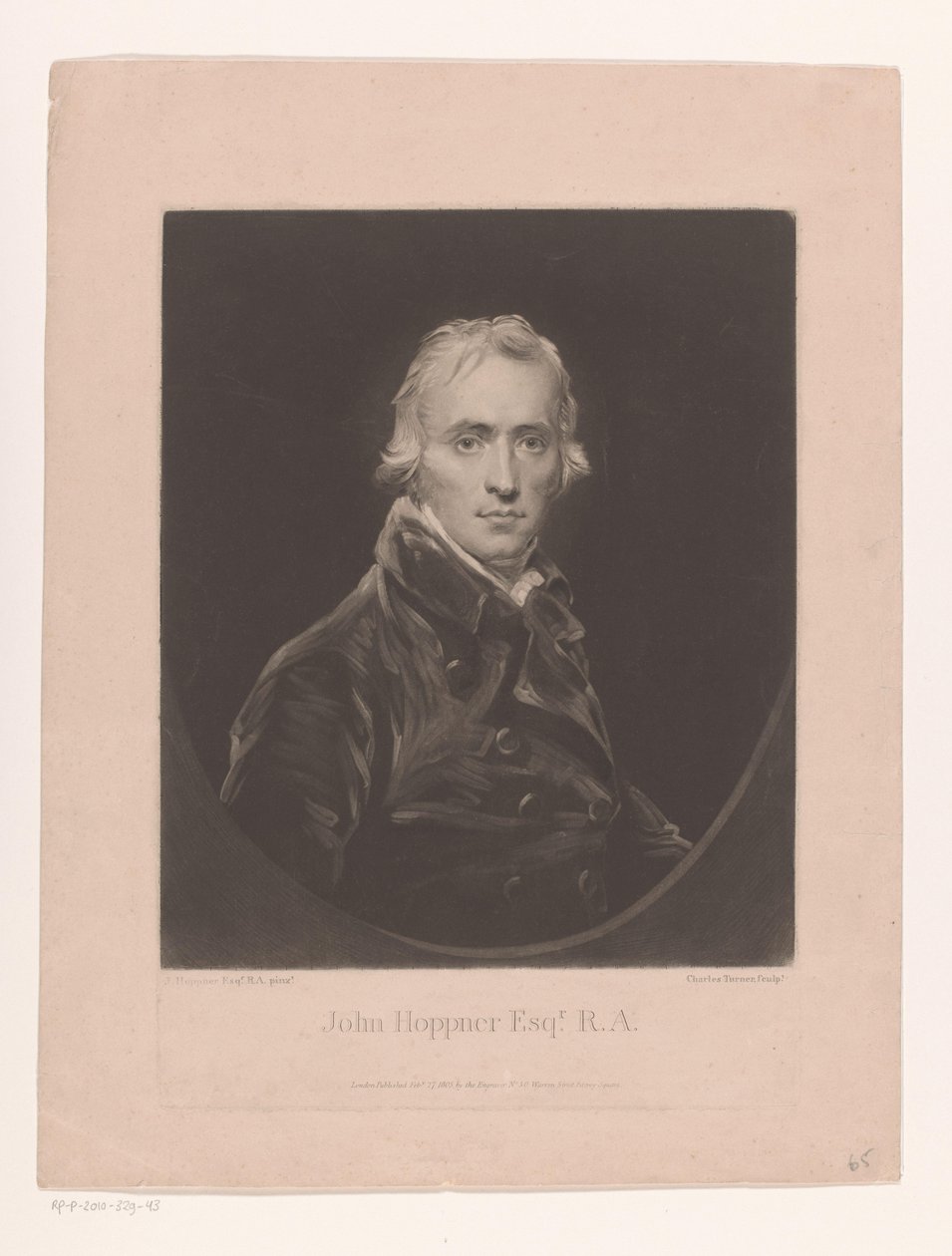 Portrait de John Hoppner - Charles Turner