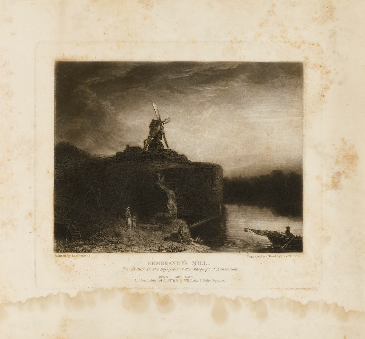 Le moulin de Rembrandt - Charles Turner