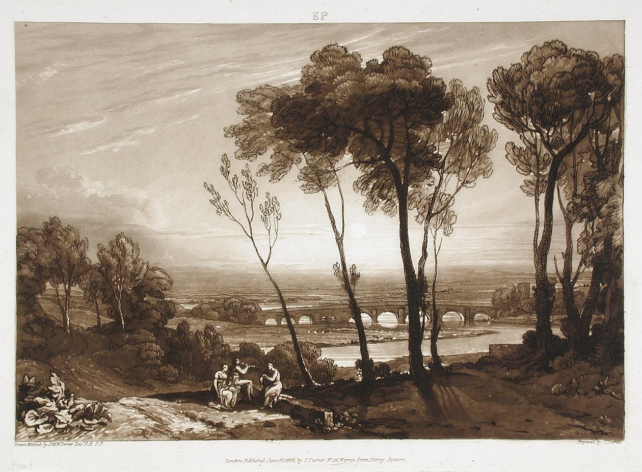 Le pont au second plan - Charles Turner