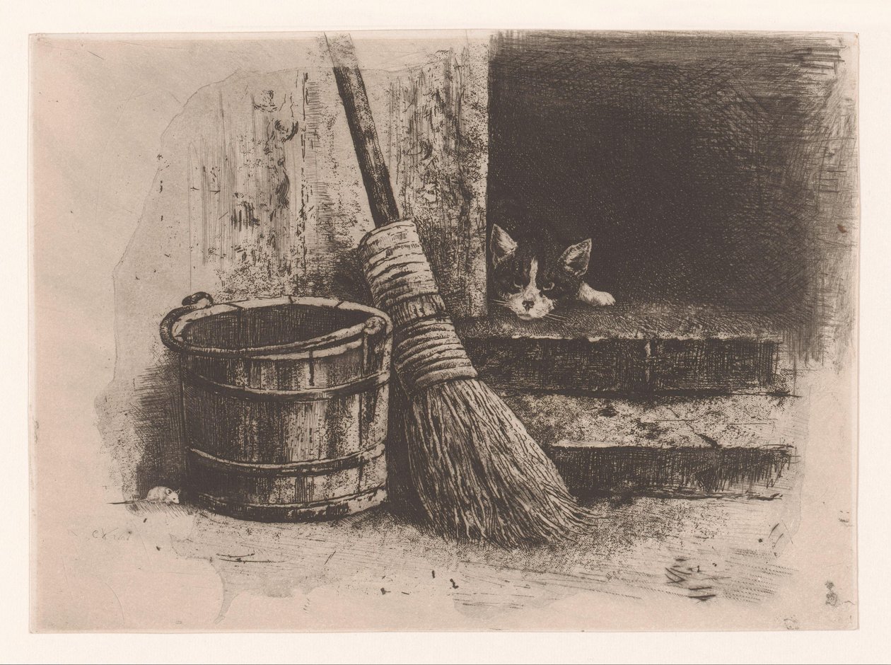 Chat et souris - Charles Verlat