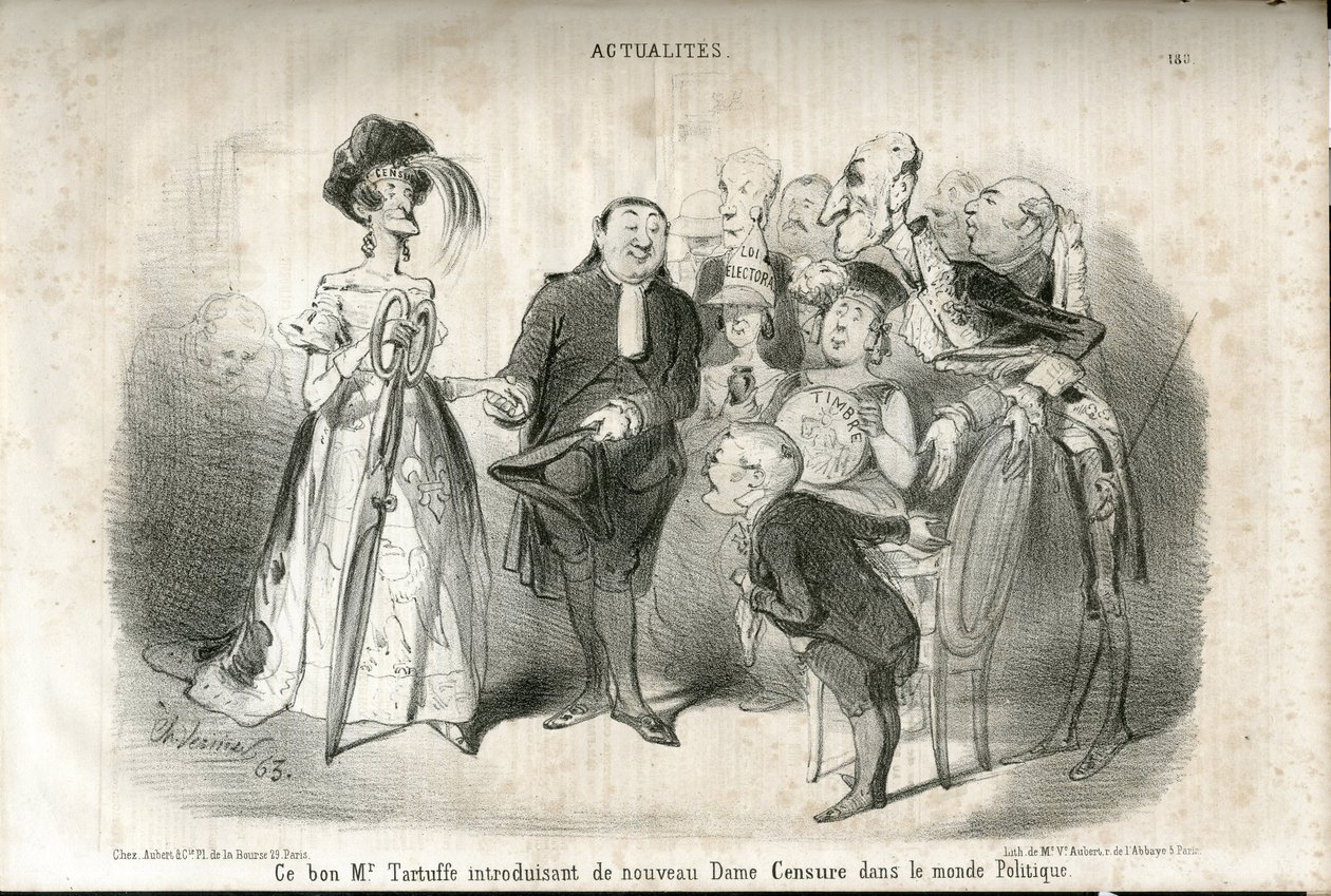 Illustration de Charles Vernier (? -1887) dans Le Charivari - Charles Vernier