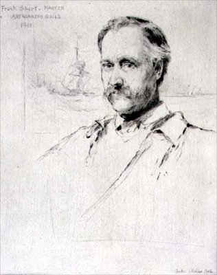 Sir Frank Short (1857-1945) peintre et graveur, Maître de la Guilde des Artisans en 1901 - Charles Watson