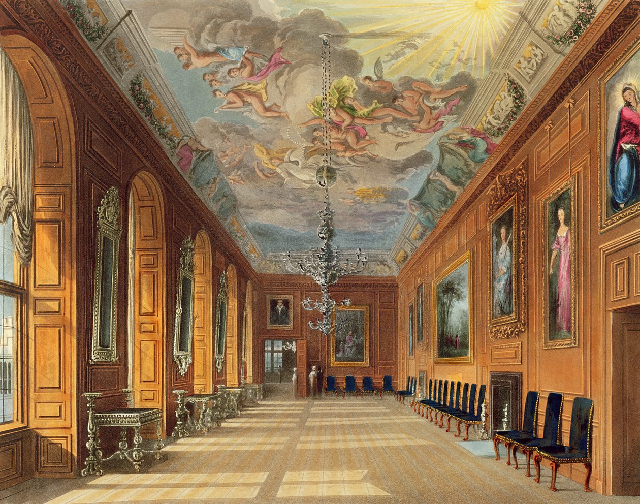 La salle de bal, château de Windsor, de 