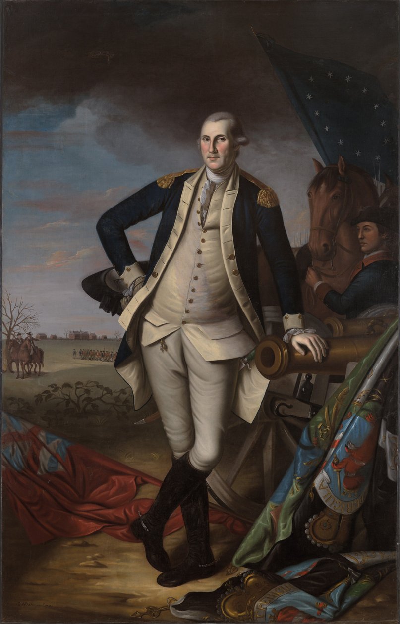 George Washington à la bataille de Princeton - Charles Willson Peale