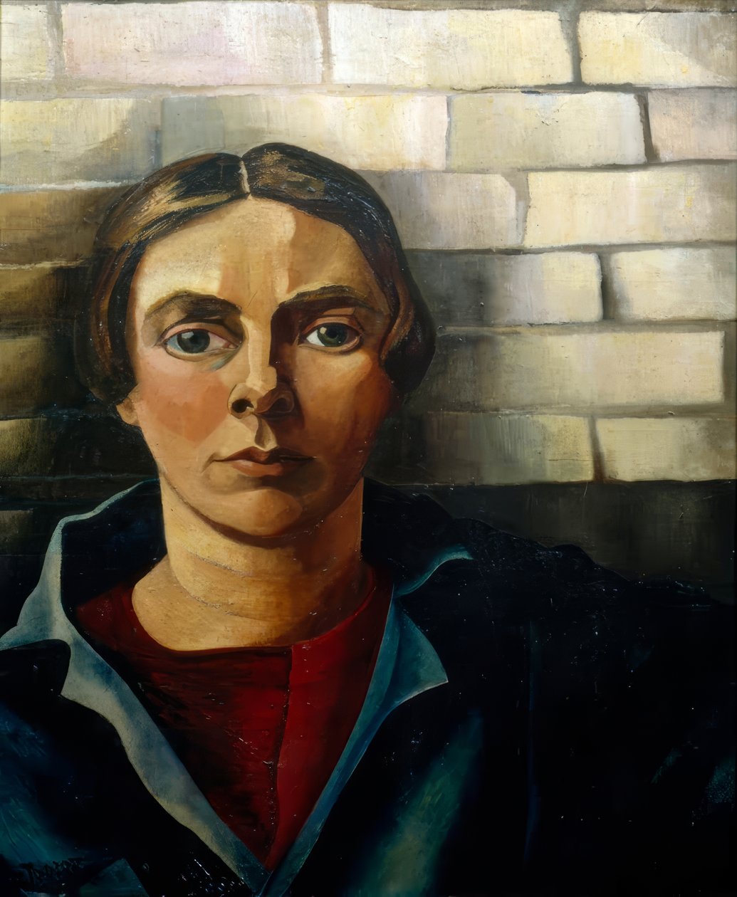 Autoportrait devant un mur - Charley Toorop