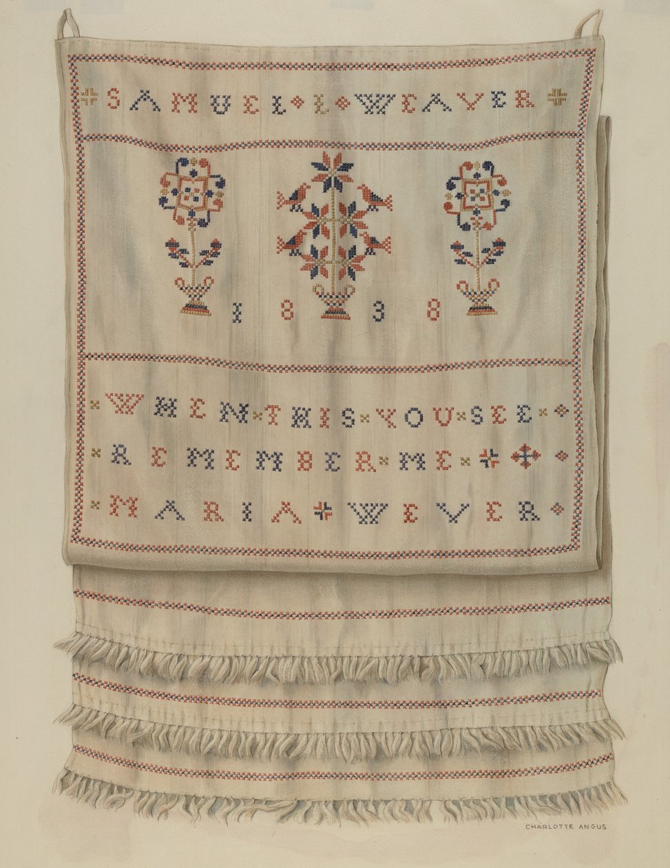 Serviette de présentation allemande de Pennsylvanie - Charlotte Angus