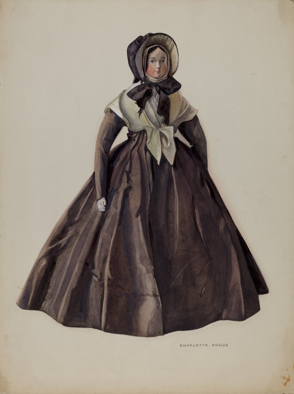 Poupée en costume quaker - Charlotte Angus