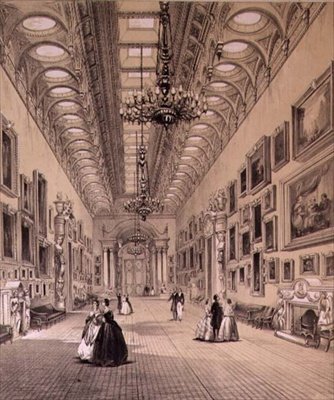 La galerie de tableaux au palais de Buckingham, vers 1880 - Charlotte Campbell
