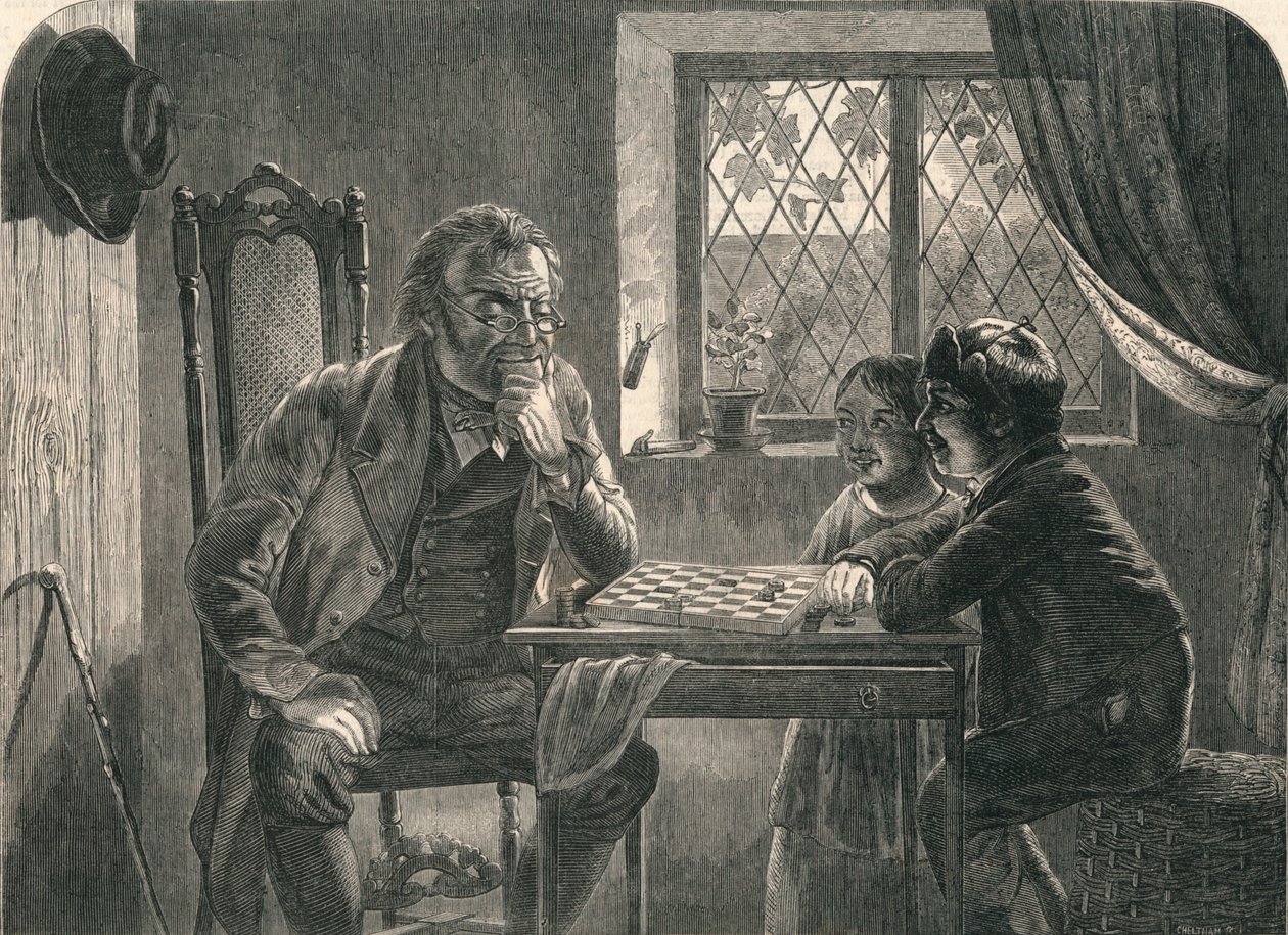 Un problème - Noir à jouer, 19e siècle - Cheltnam