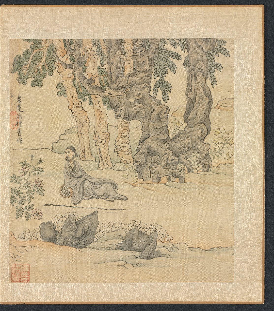 Portrait de Zhongqing dans un paysage - Chen Hongshou