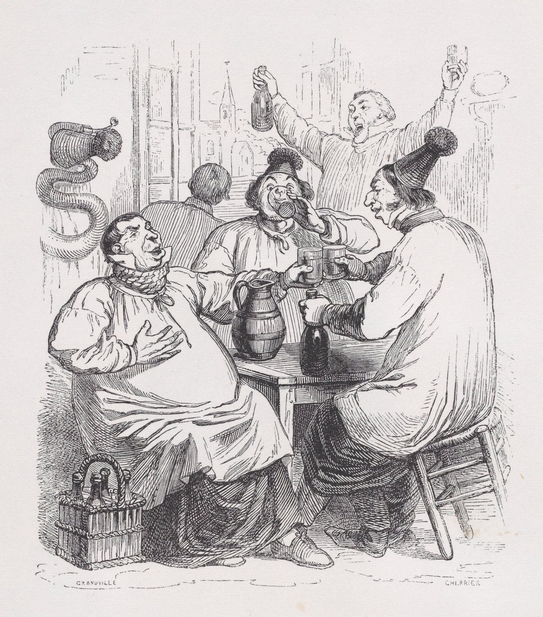 Les Chanteurs de la paroisse des Œuvres complètes de Béranger, 1836 - Cherrier