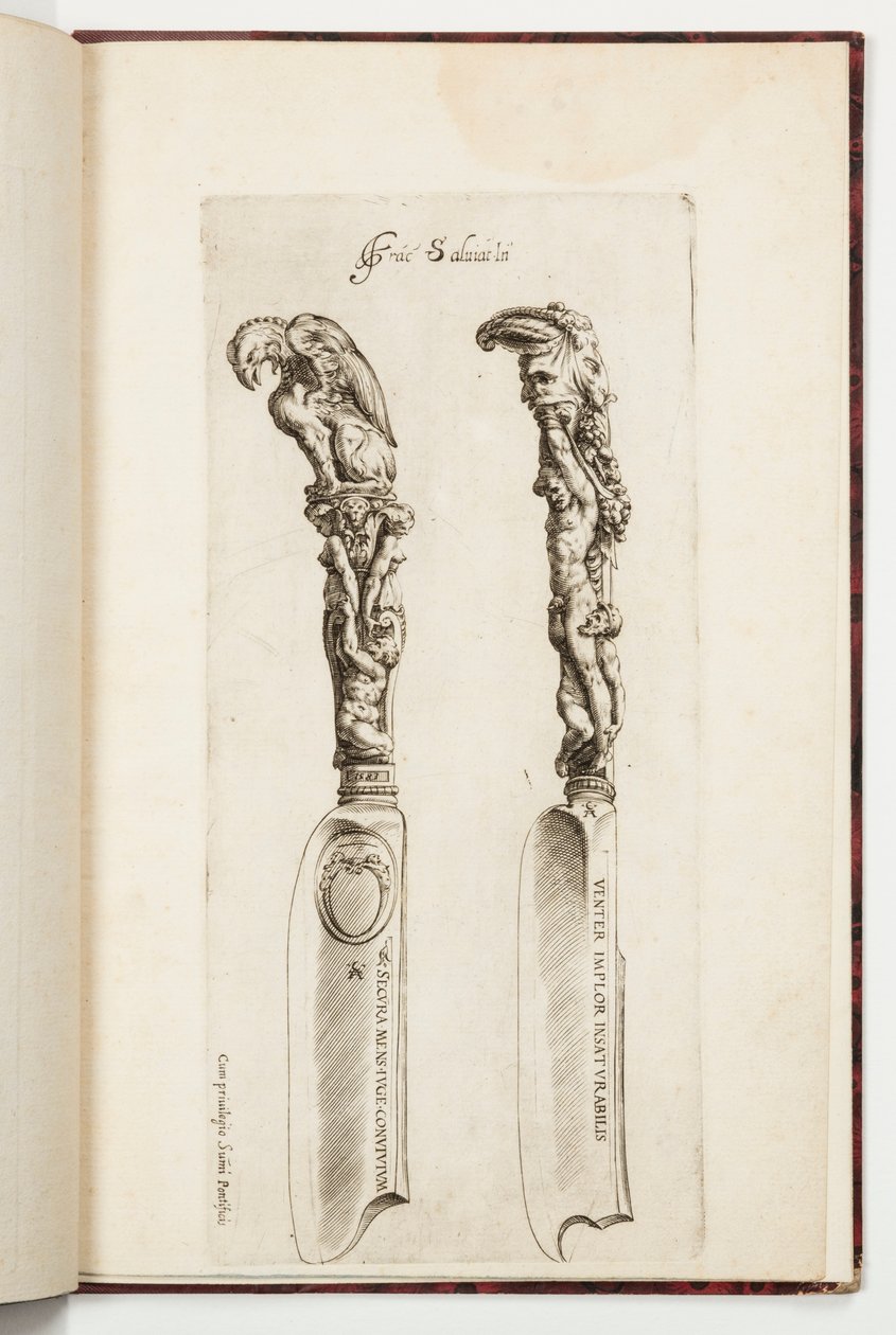Conception pour deux manches de couteau - Cherubino Alberti