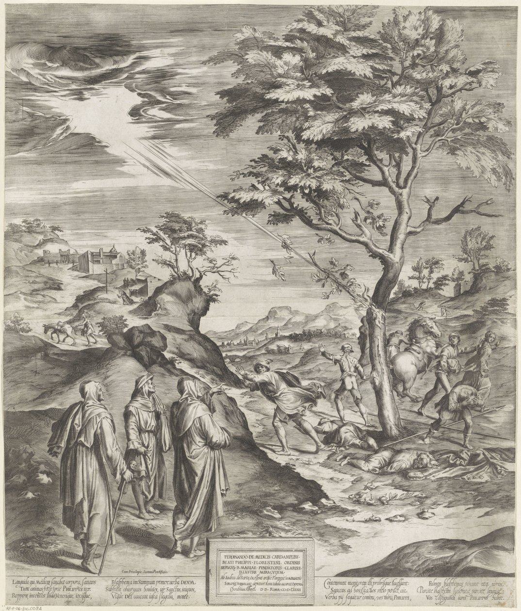 Saint Philippe Benizi des Servites punit les blasphémateurs - Cherubino Alberti