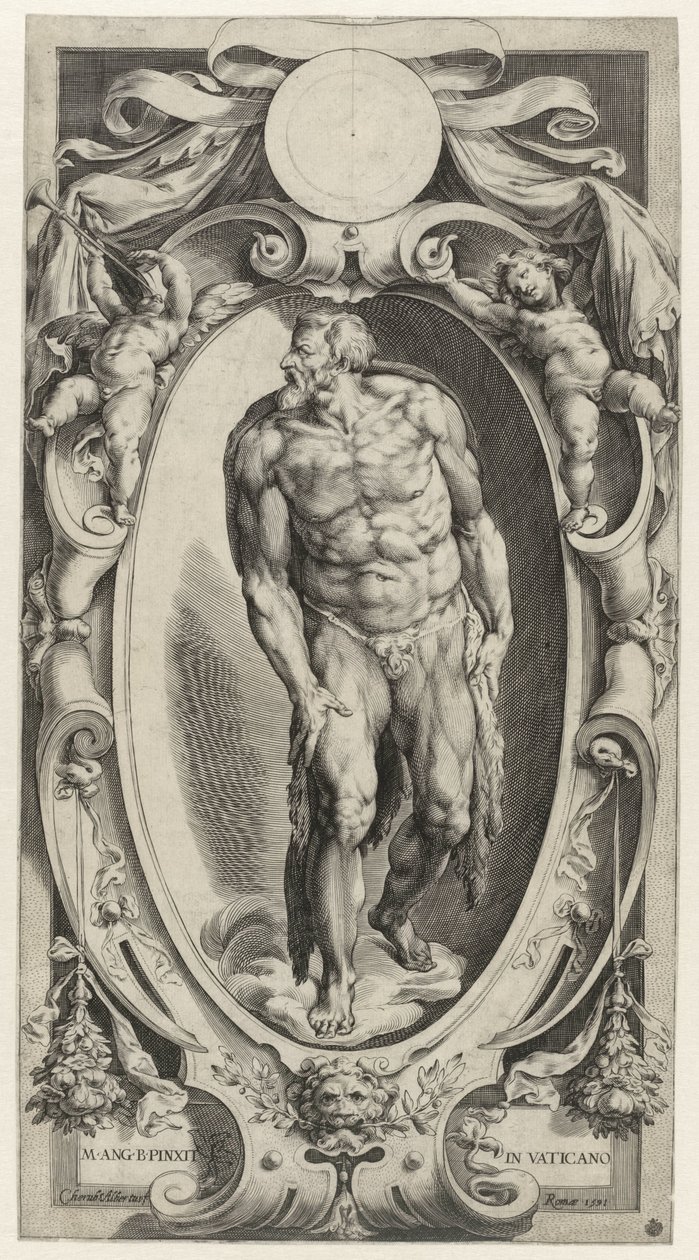 Jean-Baptiste dans une cartouche - Cherubino Alberti