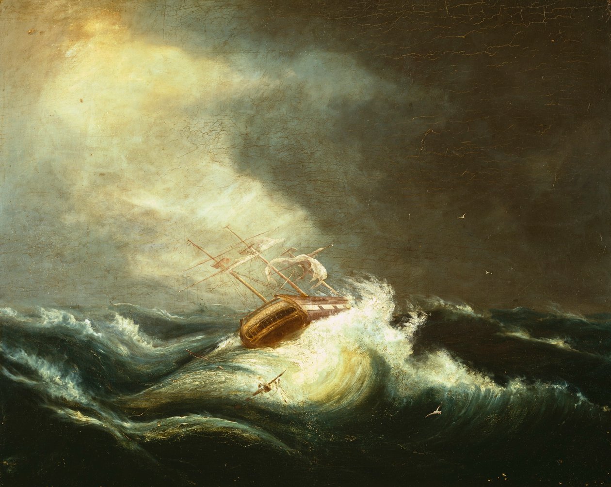 Navire dans la tempête - Chester Harding