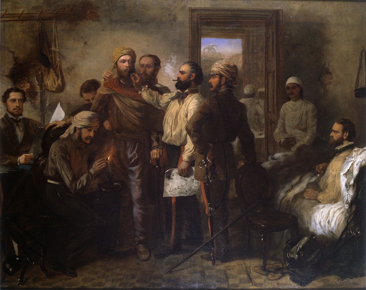 Thomas Henry Kavanagh VC (1821-82) déguisé en natif pendant la mutinerie indienne au siège de Lucknow, 9 novembre 1857, vers 1860 - Chevalier Louis William Desanges