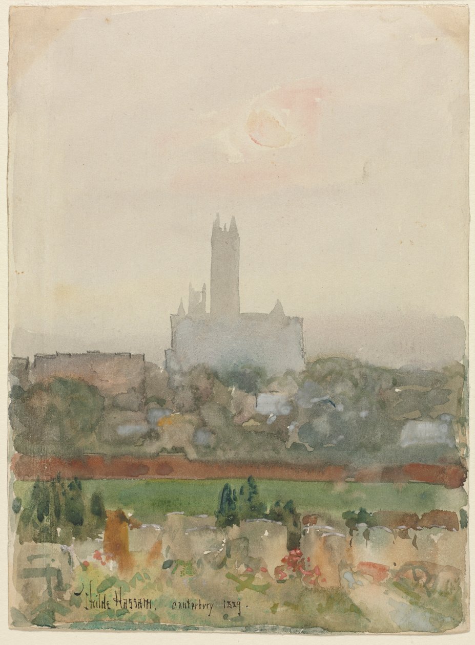 Cathédrale de Canterbury - Childe Frederick Hassam