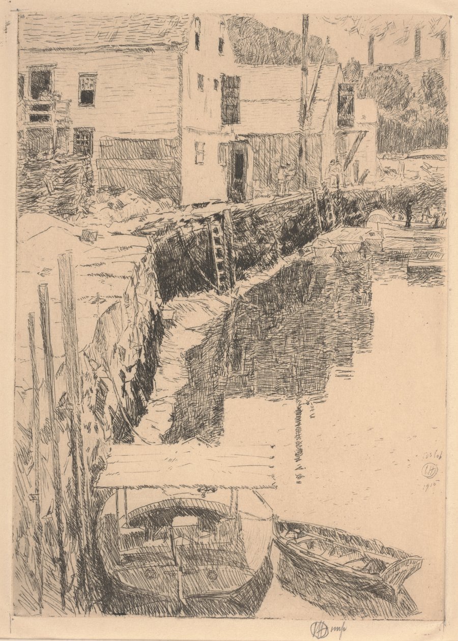 Quai de Cos Cob - Childe Frederick Hassam