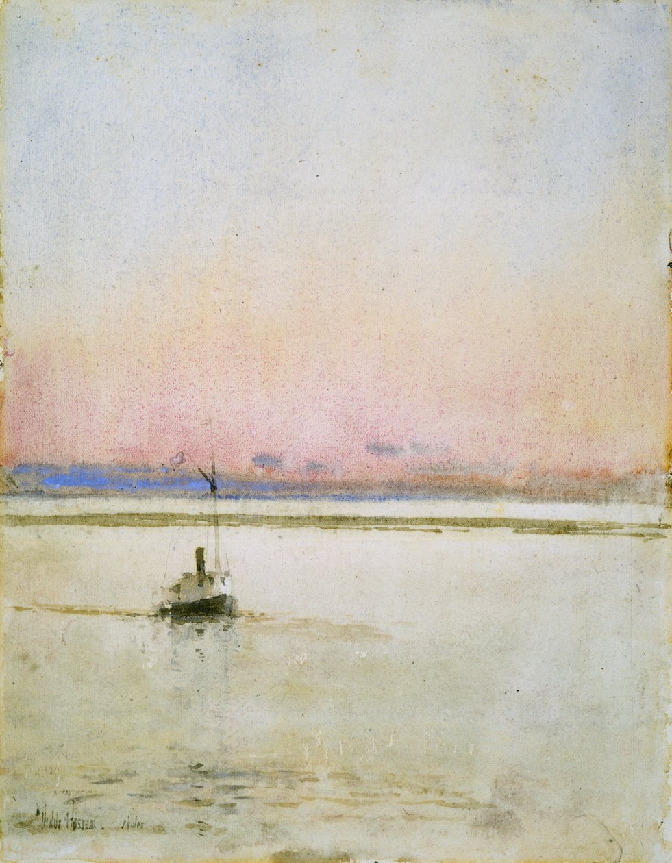 Coucher de soleil - Childe Frederick Hassam