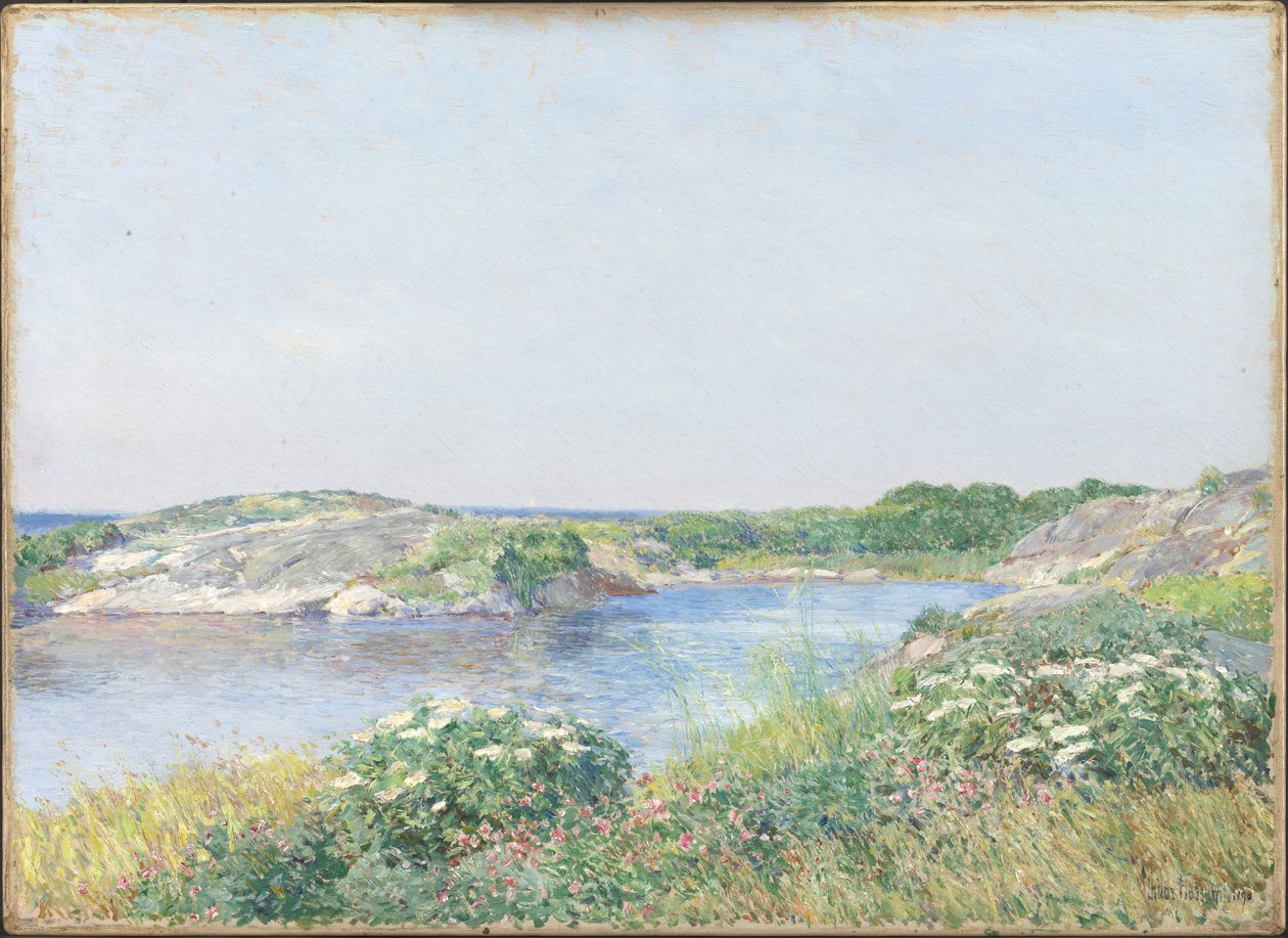 Le Petit Étang, Appledore - Childe Frederick Hassam