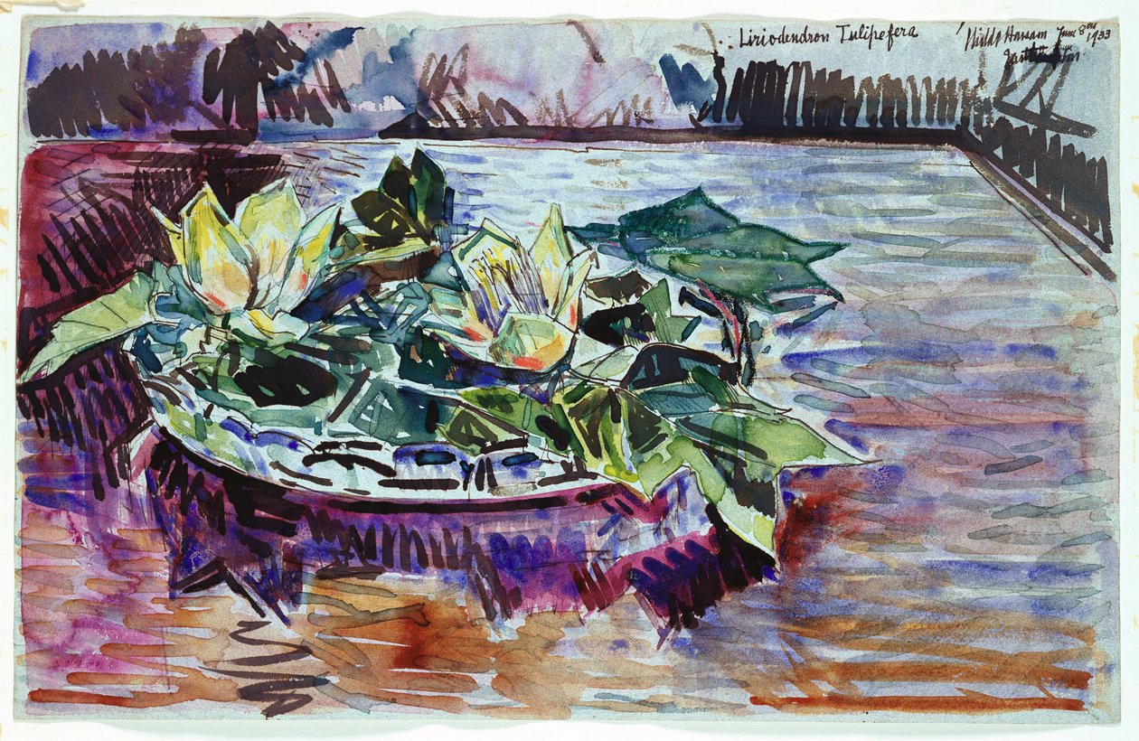Tulipes dans un Bol - Childe Frederick Hassam