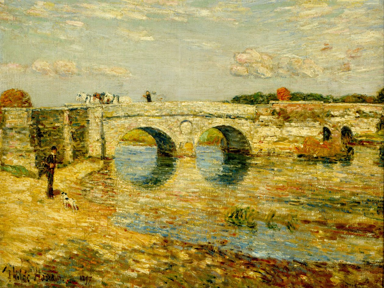 Pont sur la Stour - Childe Hassam
