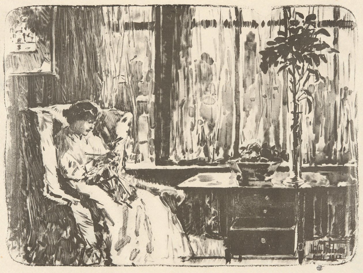 Rideau large - Childe Hassam