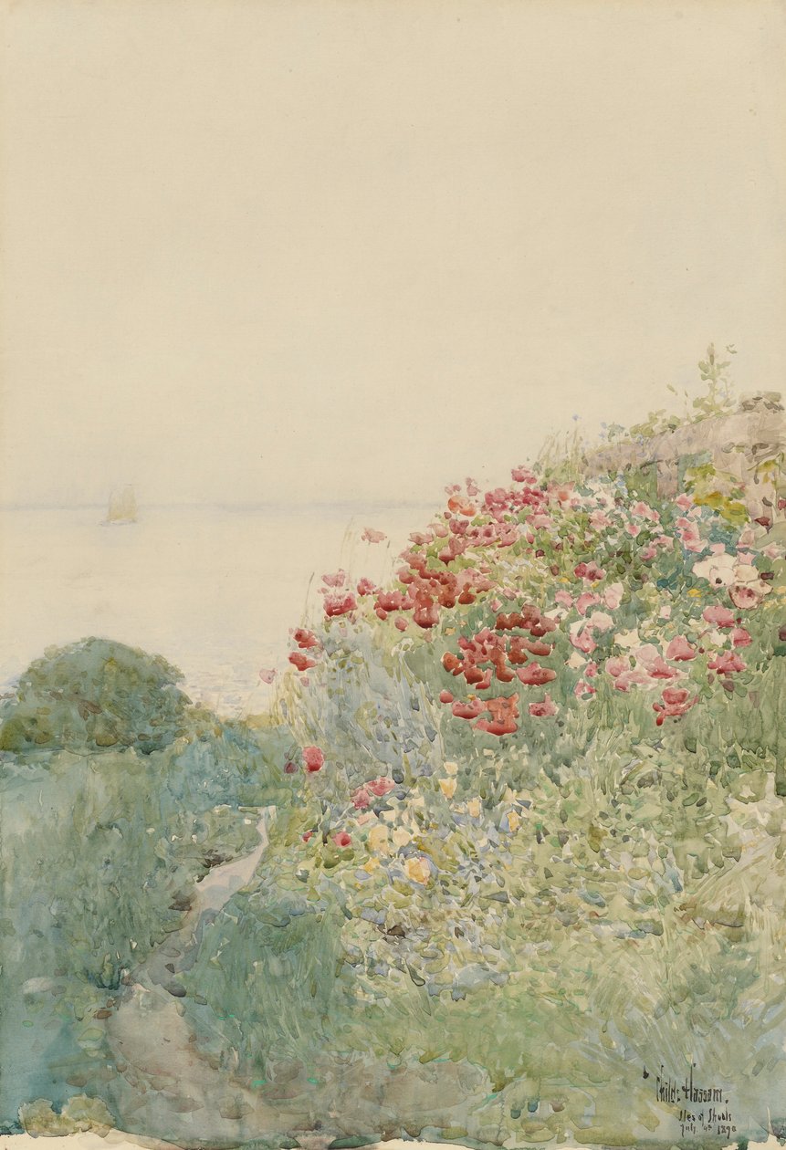 Champ de coquelicots, îles de Shoals - Childe Hassam