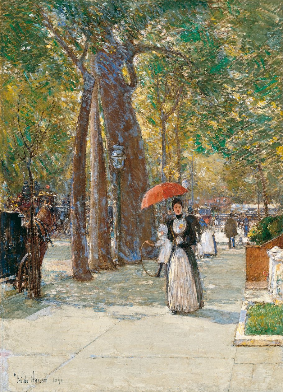 Cinquième Avenue à Washington Square, New York, 1891 - Childe Hassam