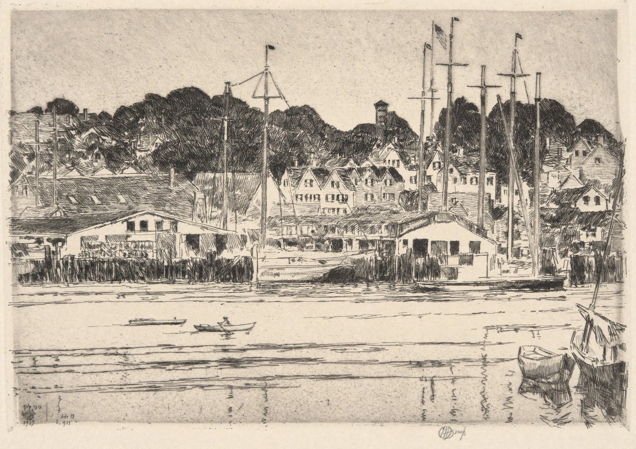 Gloucester, Inner Harbor, 1919 - Childe Hassam