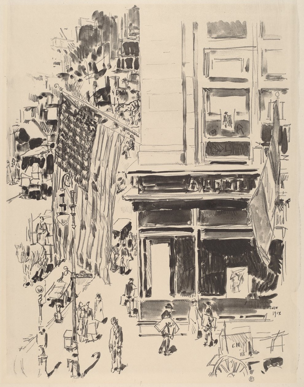 Rue Lafayette - Childe Hassam