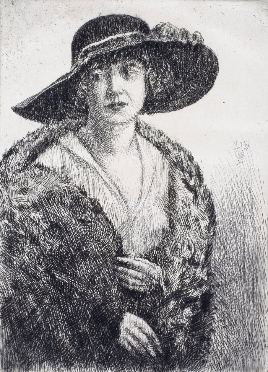 Mlle. Erminie Gagnon - Childe Hassam