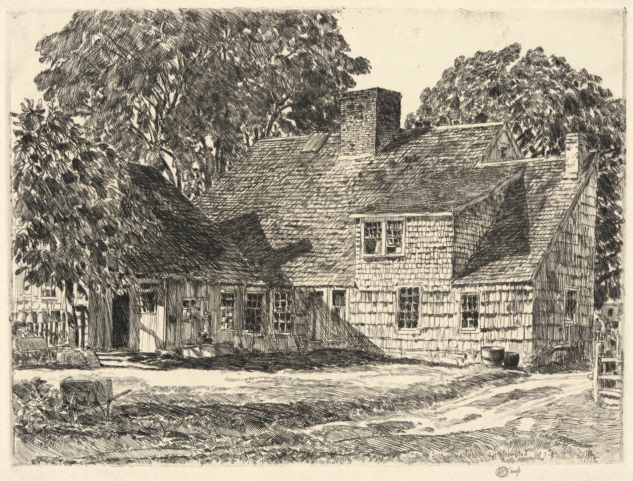 Ancienne maison Dominy, Easthampton - Childe Hassam
