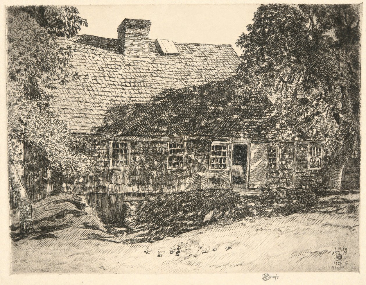 Vieille maison Mulford, Easthampton, 1926 - Childe Hassam